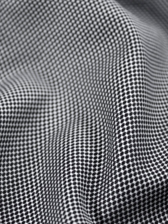 Black Micro Birdeye | Premium Cotton Shirt Fabric