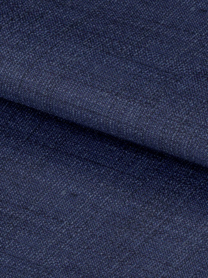 Ink Blue Wool & Linen Premium Vest Fabric