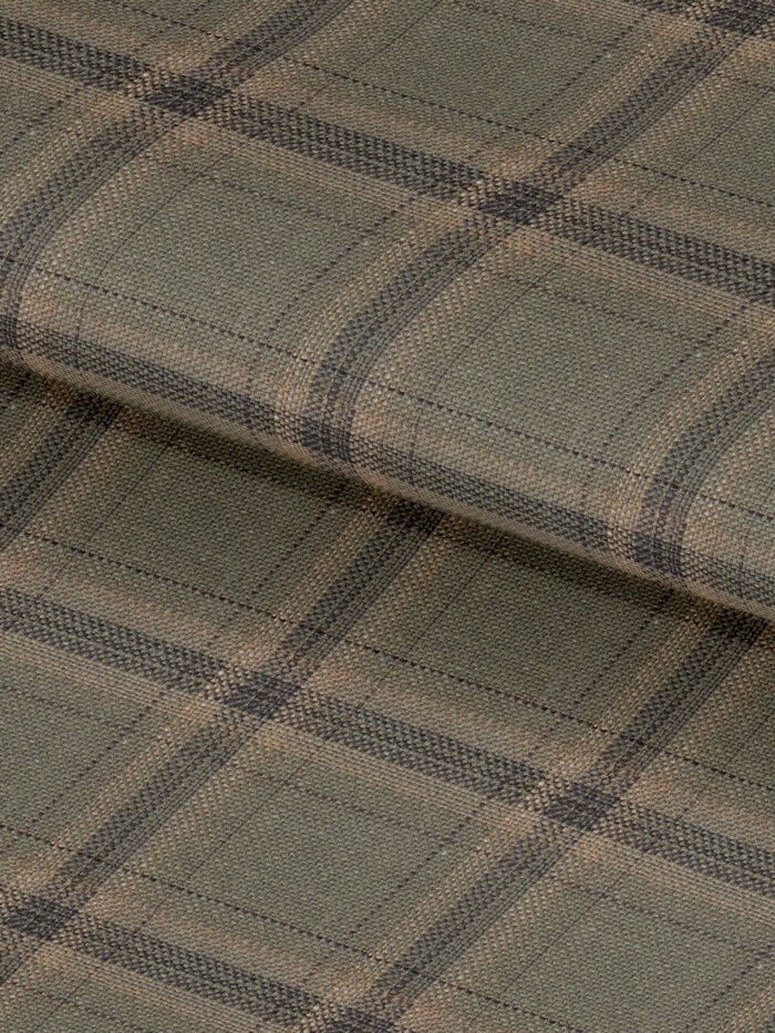 Mist Grey Checks Wool & Linen Premium Vest Fabric