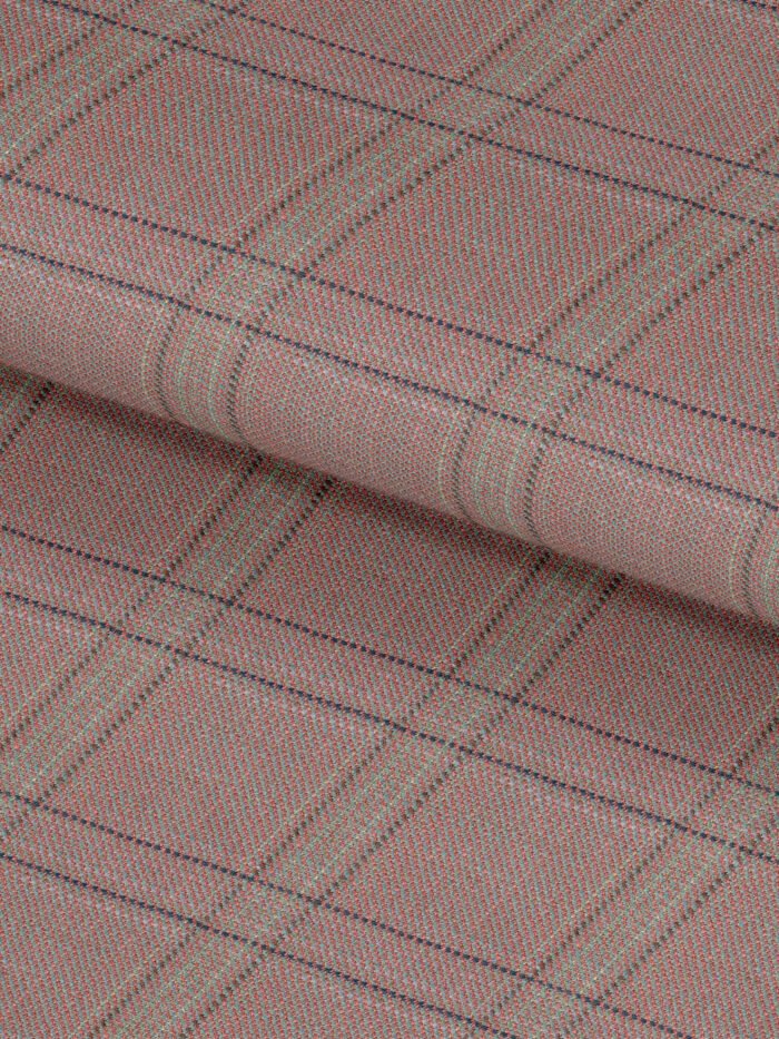 Lavender Grey Checks Wool & Linen Premium Suit Fabric