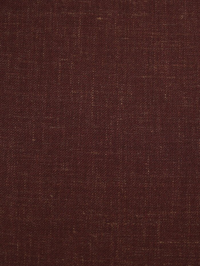 Classic Burgundy | Premium Wool & Linen Vest Fabric