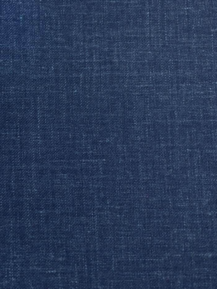 Midnight Blue | Premium Wool & Linen Vest Fabric