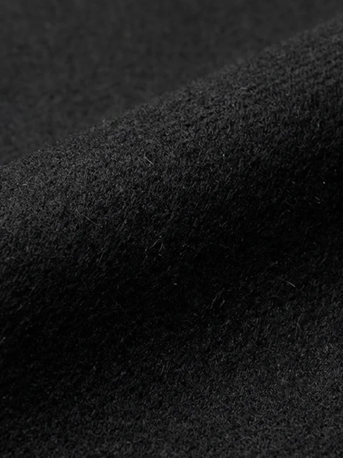 Savile Black | Cashmere Blend Overcoat Fabric