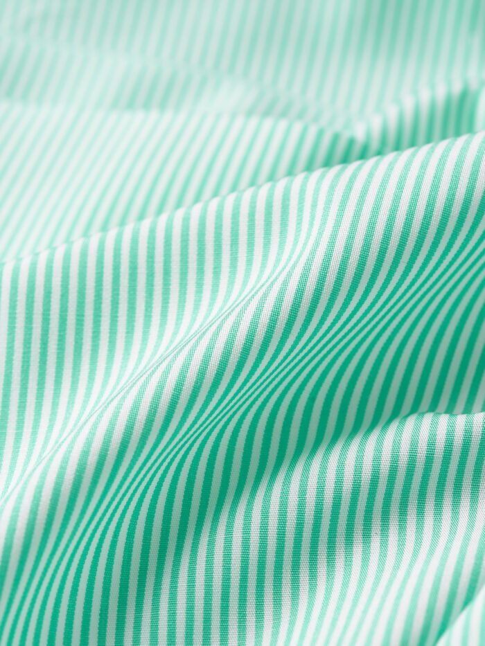 Classic Green Stripes | Premium Cotton Shirt Fabric