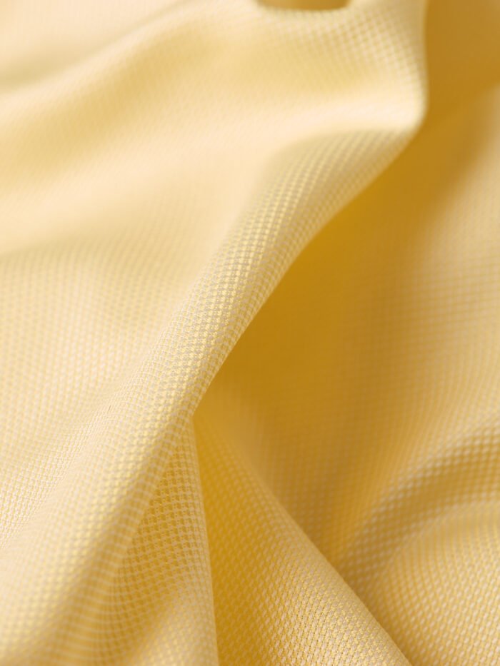 Classic Yellow Micro Dobby Weave | Premium Cotton Shirt Fabric