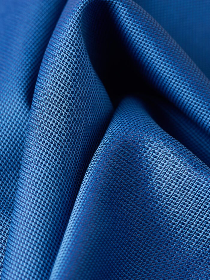 Classic Dark Blue Micro Dobby Weave | Premium Cotton Shirt Fabric