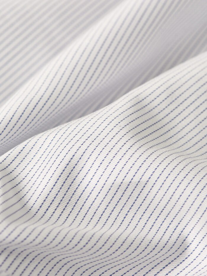 Classic Royal Blue Pinstripe | Premium Cotton Shirt Fabric
